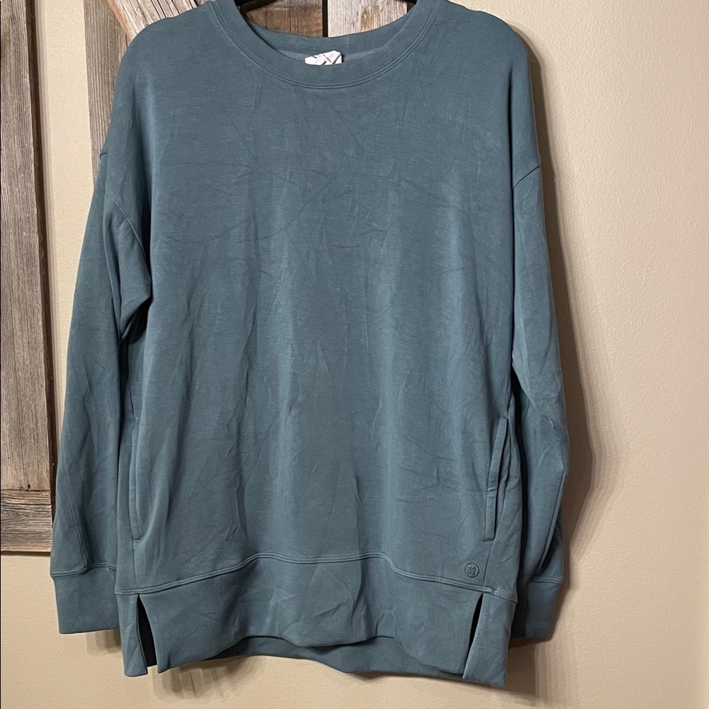 Teal Long Sleeve Sweatshirt - Picture 2 of 5